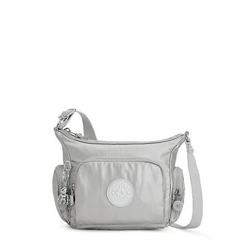 Kipling Gabbie Mini Metallic Crossbody Väska Silver | SE 2092SG